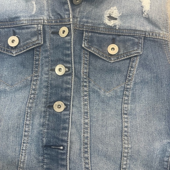 Lot18 hooded jean jacket-12 - Picture 5 of 11